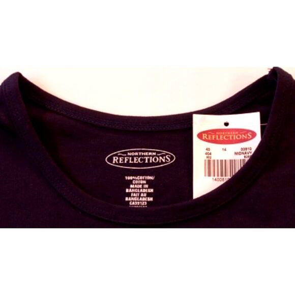 Northern Reflections T-Shirt XS Blue Butterflies  NOS w/Tag - Picture 3 of 3